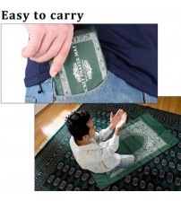 Foldable Pocket Janamaz Prayer Mat Travelling Prayer Rugs